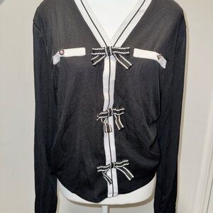 Black and White Women's Cardigan